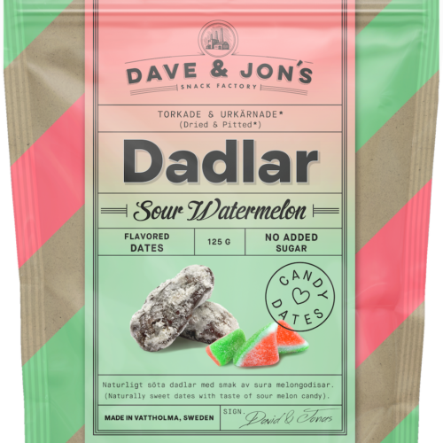 DAVE & JON'S Sour watermelon dateles 125g