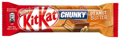 KIT KAT Chunky F1 Peanut Butter šokolādes batoniņs 42g