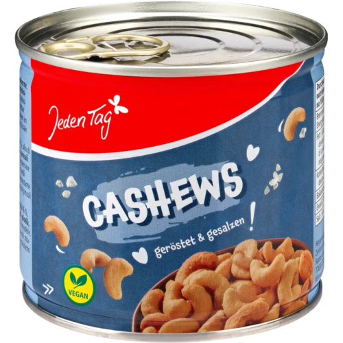 JEDEN TAG Indijas rieksti grauzdēti, sālīti 150g