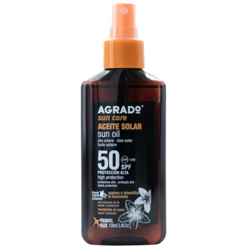 AGRADO Sun Oil sauļošanās eļļa - sprejs ar SPF50 100ml