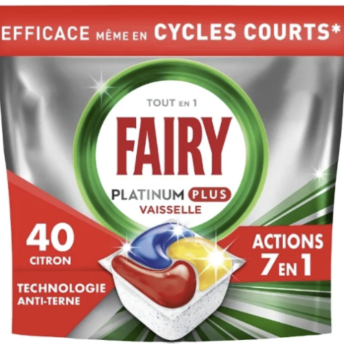 FAIRY Platinum Plus All in 1 Lemon trauku mazgāšanas kapsulas 40gab