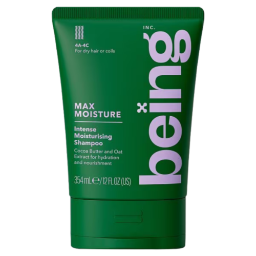 BEING Max Moisture šampūns ar kakao sviestu un auzu ekstraktu 354ml