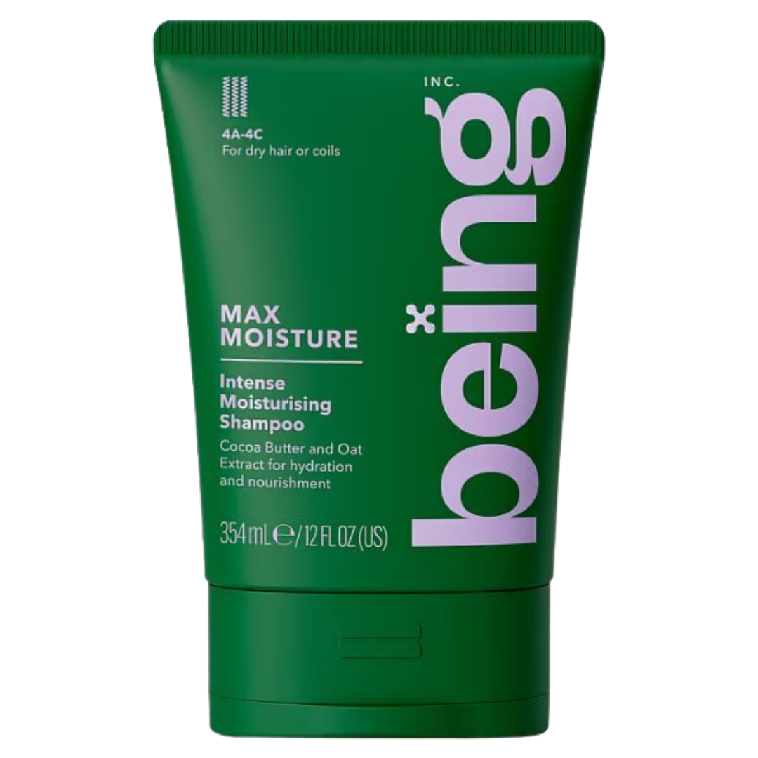 BEING Max Moisture šampūns ar kakao sviestu un auzu ekstraktu 354ml