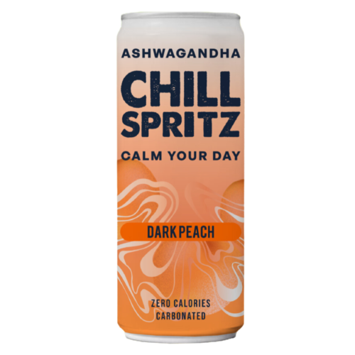 CHILL SPRITZ Dark Peach izotonisks dzēriens ar vitamīniem 330ml