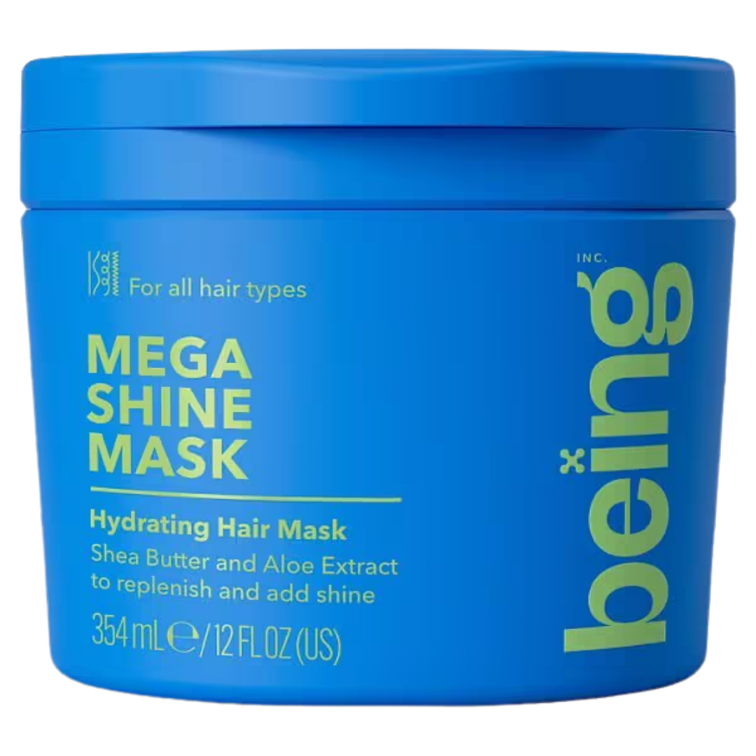 BEING Mega Shine maska matiem ar šī sviestu un alvejas ekstraktu 354ml