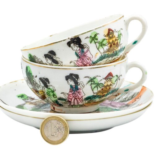 Vintage japāņu porcelāna krūzes # 93188