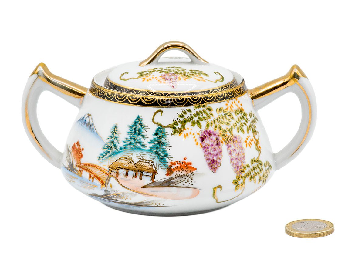 Japāņu porcelāna ar rokām apgleznoti vintage trauks #93220