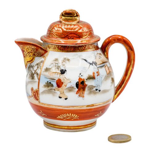 Japāņu porcelāna ar rokām apgleznots vintage tops # 93221