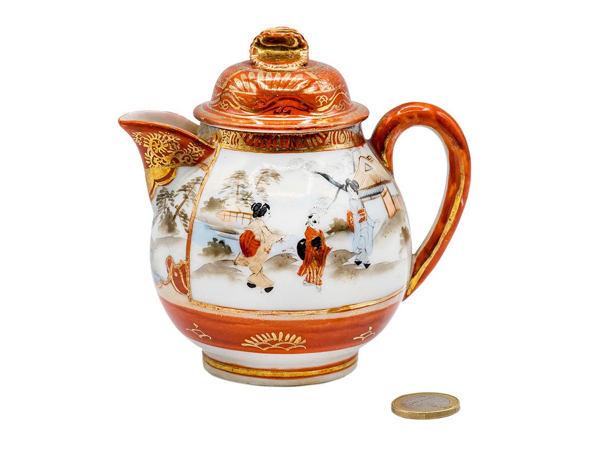 Japāņu porcelāna ar rokām apgleznots vintage tops # 93221