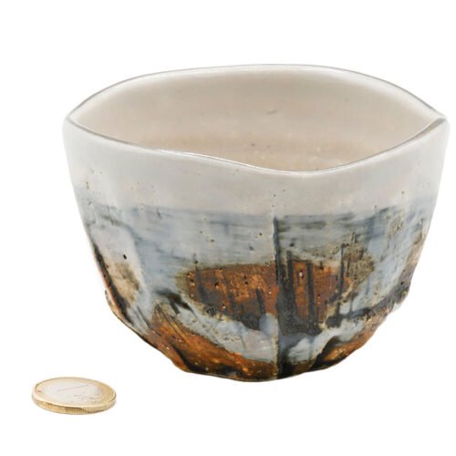 Japāņu roku darbs keramikas bļoda # 93713