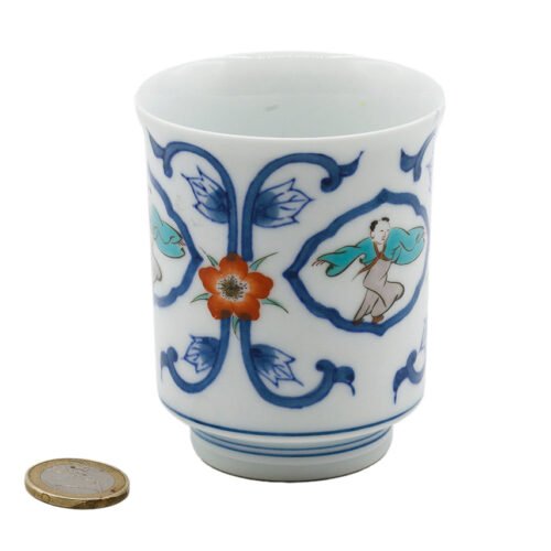 Japāņu ar rokām apgleznota porcelāna unomi krūzīte # 93745