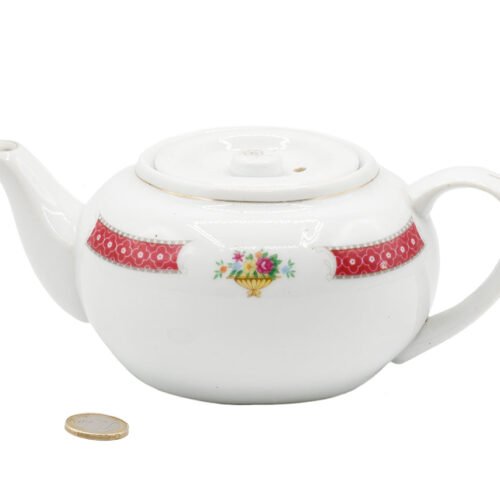 Ķīniešu vintage porcelāna tējkanna (plaisa zem) # 93820