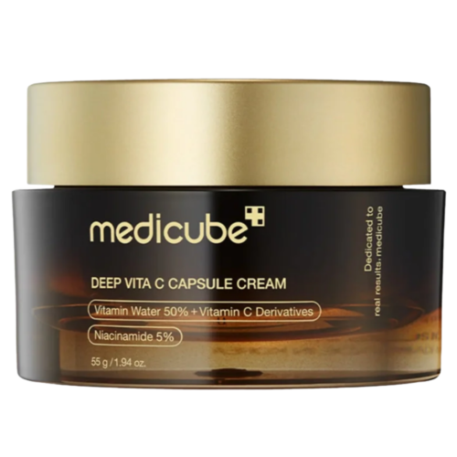MEDICUBE Deep Vita Capsule krēms sejas ādai ar C vitamīnu un niacinamīdu 55g