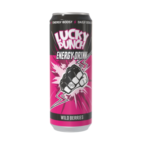 LUCKY PUNCH Wild Berry Enerģijas dzēriens 330ml