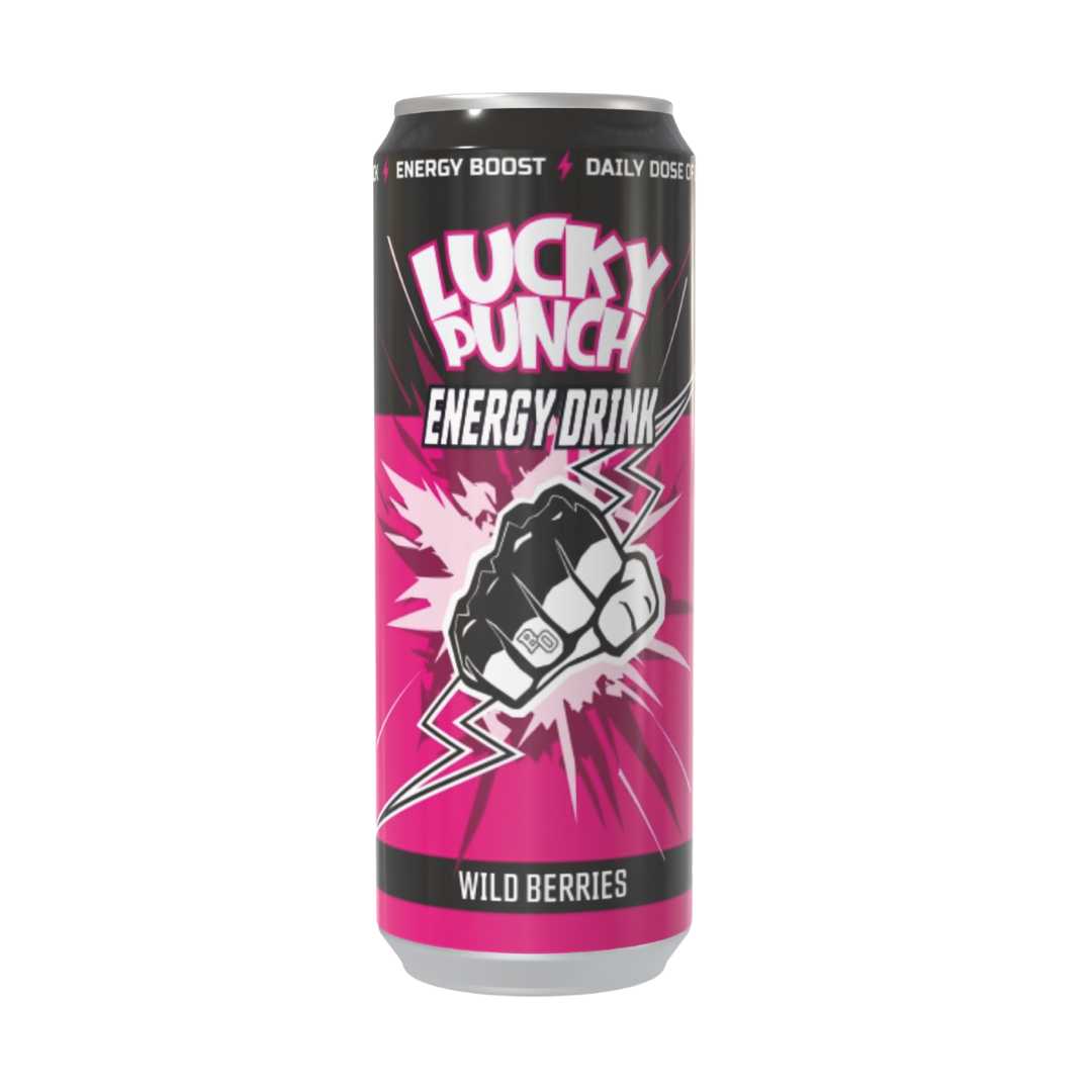 LUCKY PUNCH Wild Berry Enerģijas dzēriens 330ml
