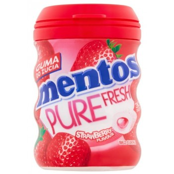 MENTOS Pure Fresh Strawberry košļājamās gumija