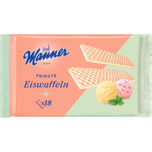MANNER vafeles ar saldējuma garšu 75 g