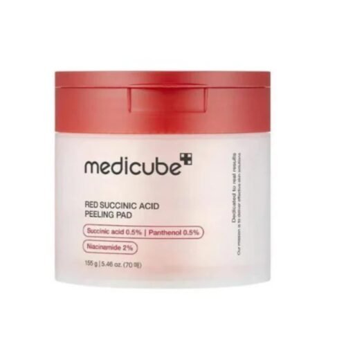 MEDICUBE Red Succinic tonizējoši pīlinga spilventiņi sejas ādai ar dzintarskābi 70gab 155g