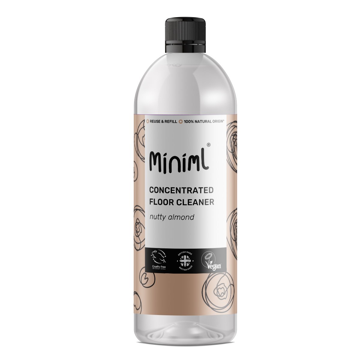 MINIML tīrīšanas līdzeklis grīdām ar mandeļu aromātu 750ml