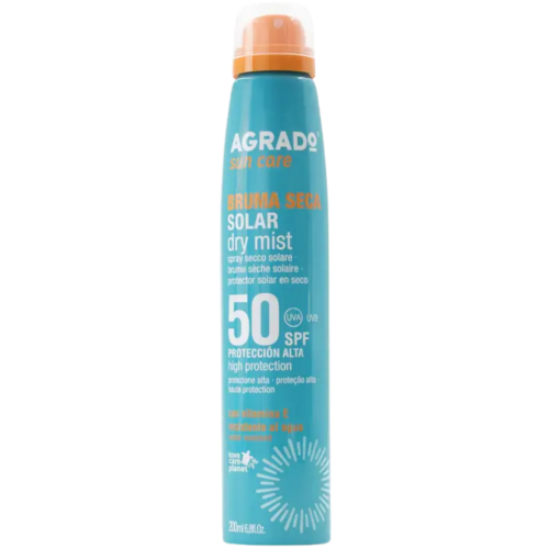 AGRADO Solar Dry Mist saules aizsarglīdzeklis - sprejs ar SPF50 200ml