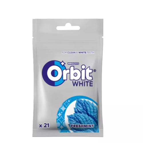 ORBIT White Freshmint košļājamā gumija, paciņā (21) 29g