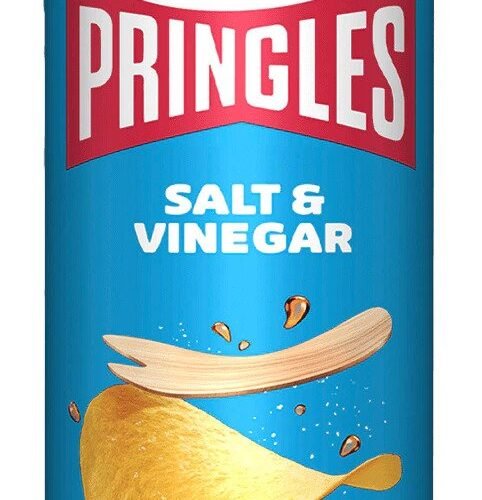 Pringles kartupeļu čipsi ar sāli un etiķa garšu 165g