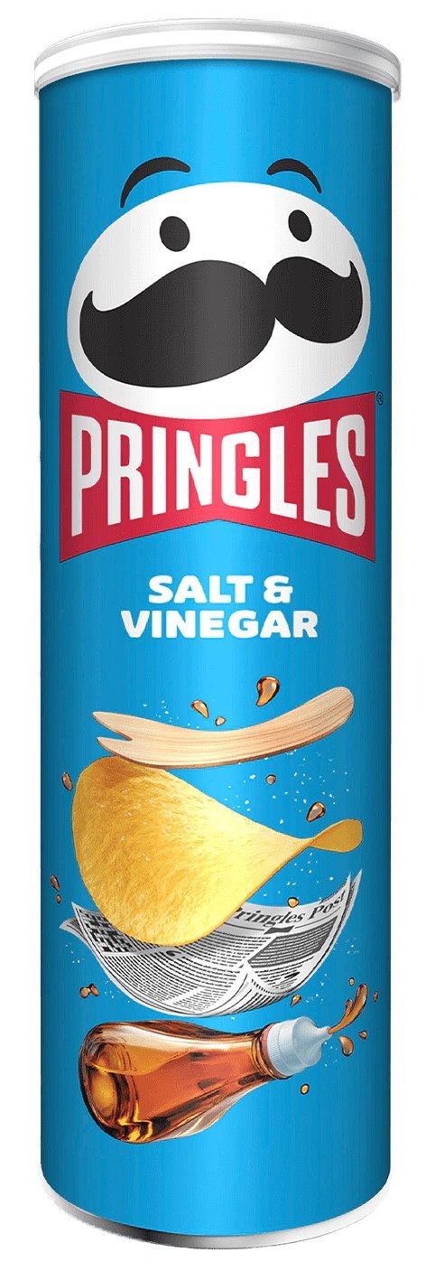 Pringles kartupeļu čipsi ar sāli un etiķa garšu 165g