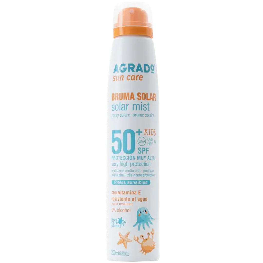 AGRADO Kids saules aizsarglīdzeklis - sprejs ar SPF50 200ml