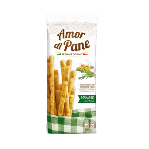 AMOR DI PANE Grissini maizes stienīši Rosmarino 125g