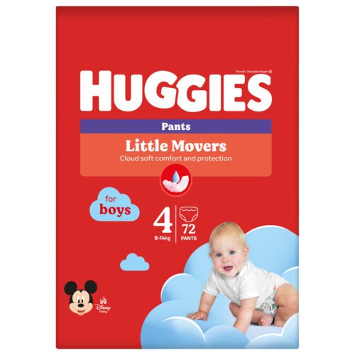 Huggies Pants Boy 4 (9-14kg) biksītes 72gb.