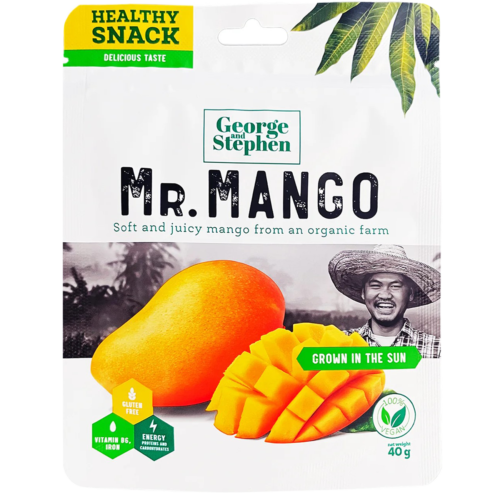 GEORGE & STEPHEN Mr.Mango, žāvēti mango, šķēlītēs 40g