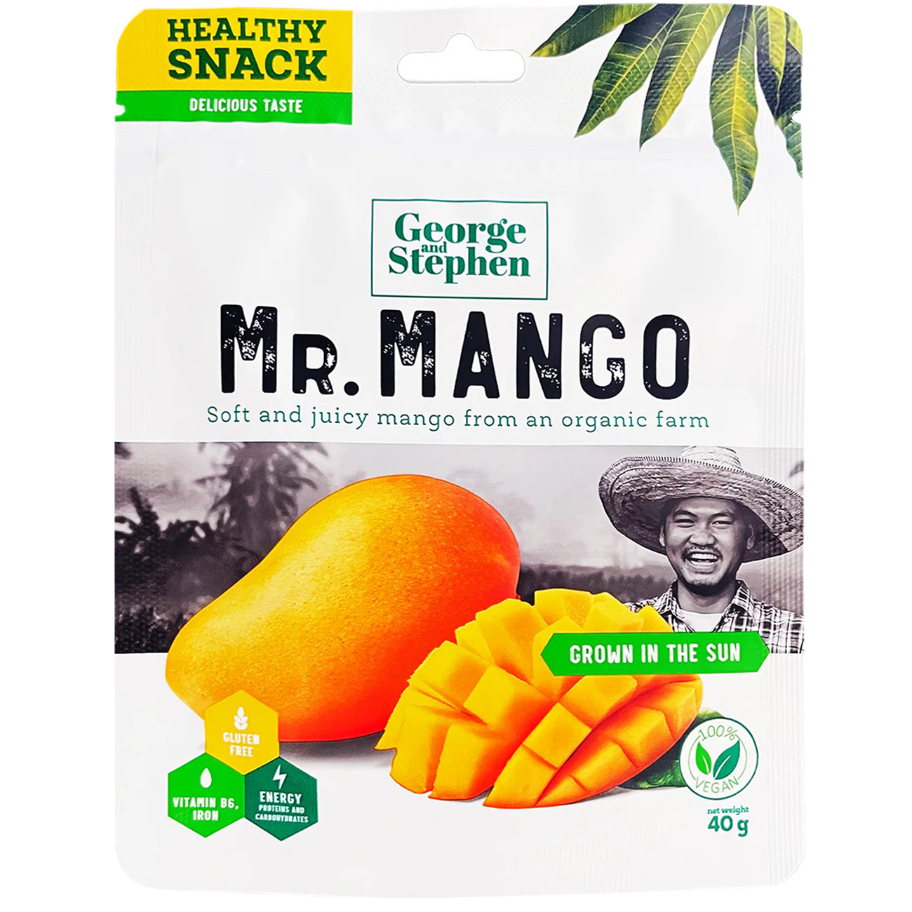 GEORGE & STEPHEN Mr.Mango, žāvēti mango, šķēlītēs 40g