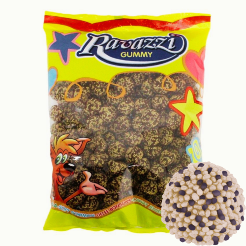 RAVAZZI Chocolate želejas konfektes ar cacao bumbiņām 1000g