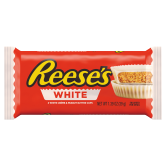 Reese's White zemesriekstu sviesta krēma konfekte baltās šokolādes pārklājumā 39.5g