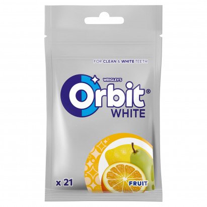 ORBIT White Fruit košļājamā gumija, paciņā 29g