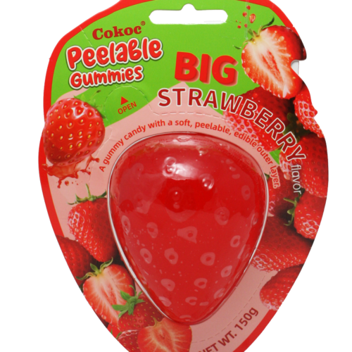 COKOC Peeling Gummy Big Strawberry želejas konfekte 150g