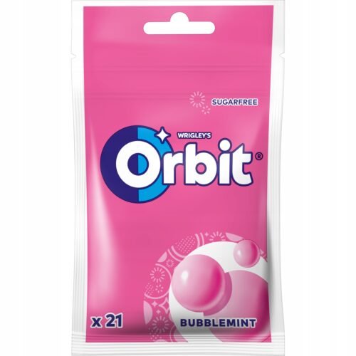 ORBIT BUBBLEMINT košļājamā gumija, paciņā 29g