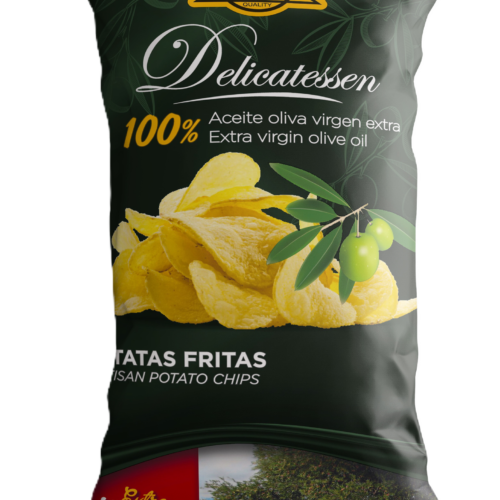 PAPAS ARGENTE “Delicatessen” kartupeļu čipsi ar augstākā labuma pirmā spieduma olīveļļu 160g