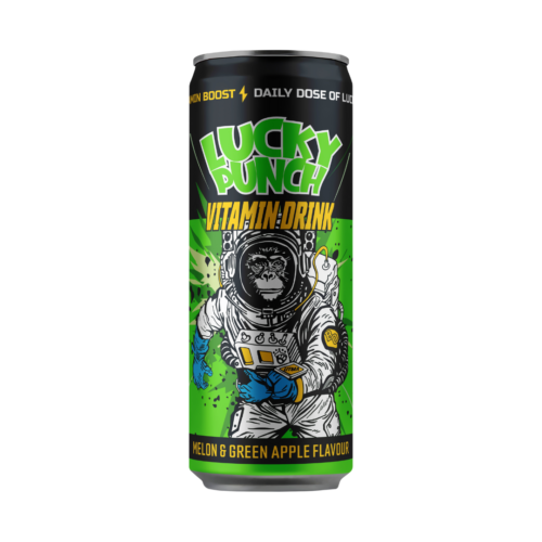 LUCKY PUNCH Melon-Green Apple vitamīnu dzēriens 330ml