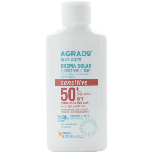 AGRADO Sensitive saules aizsargkrēms jutīgai ādai ar SPF50 100ml