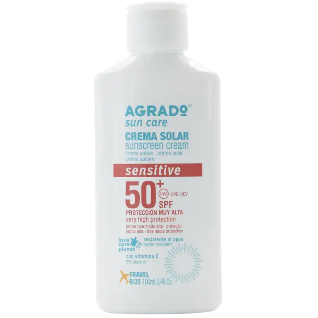 AGRADO Sensitive saules aizsargkrēms jutīgai ādai ar SPF50 100ml