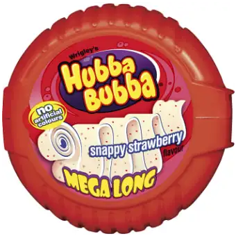 HUBBA BUBBA Strawberry tape košļājamā gumija 56 g