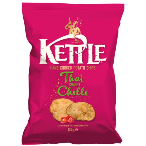 KETTLE Thai Sweet Chili kartupeļu čipsi 130 g