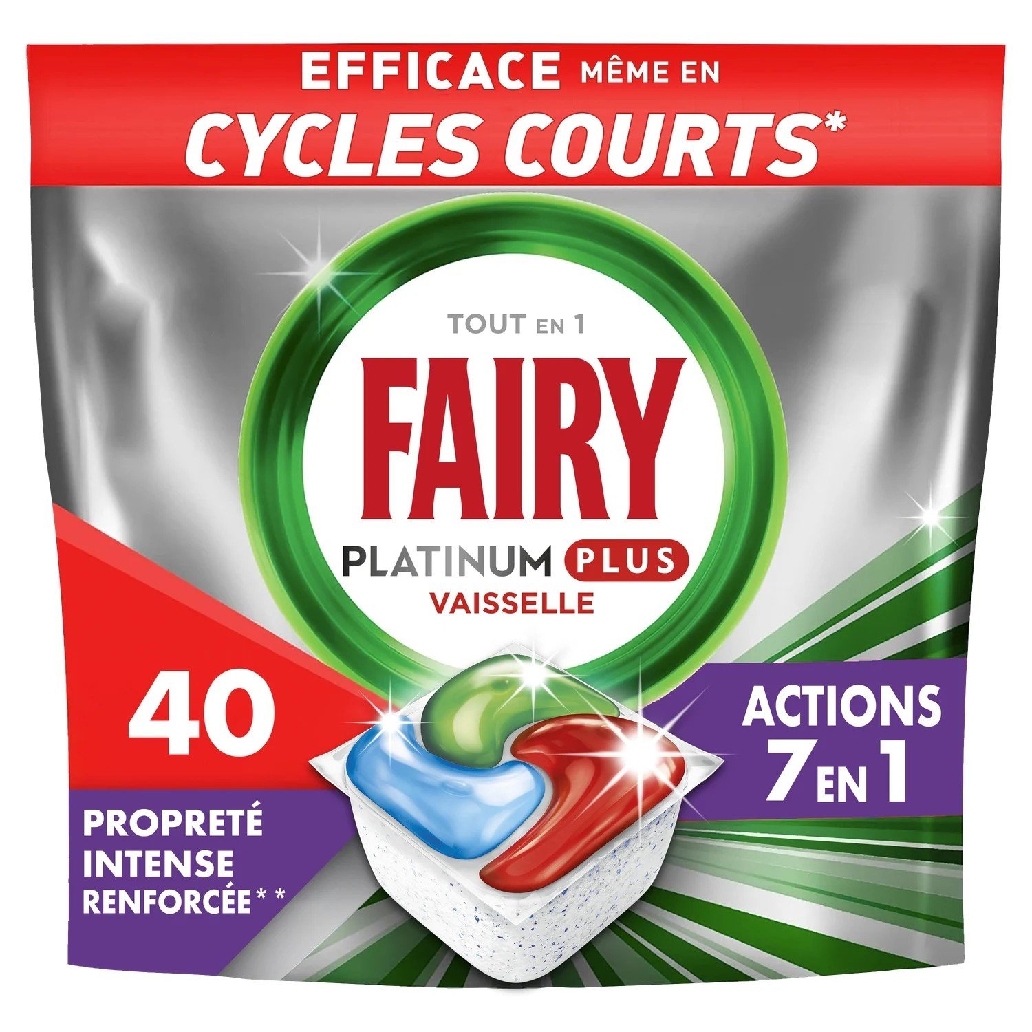 FAIRY Platinum trauku mazgāšanas kapsulas 40gab