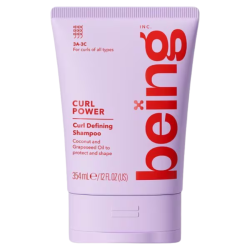 BEING Curl Power šampūns ar kokosriekstu un vīnogu kauliņu eļļu 354ml