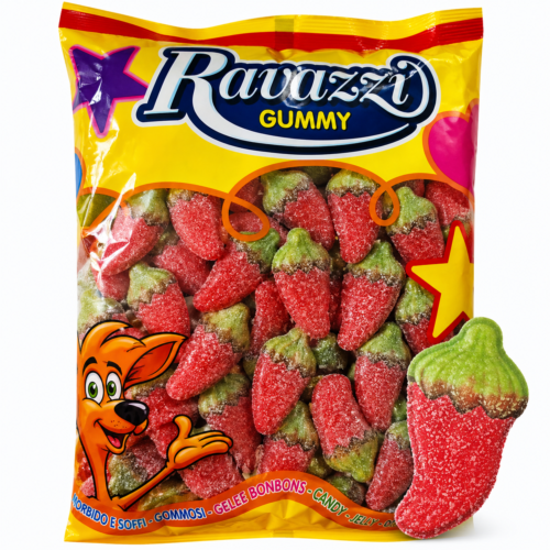RAVAZZI Sour Chili Pepper želejas konfektes 1000g