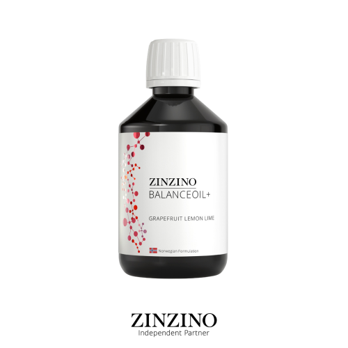 Zinzino BalanceOil+ Greipfrūtu, citronu un zaļo citronu garšas uztura bagātinātājs, 300ml