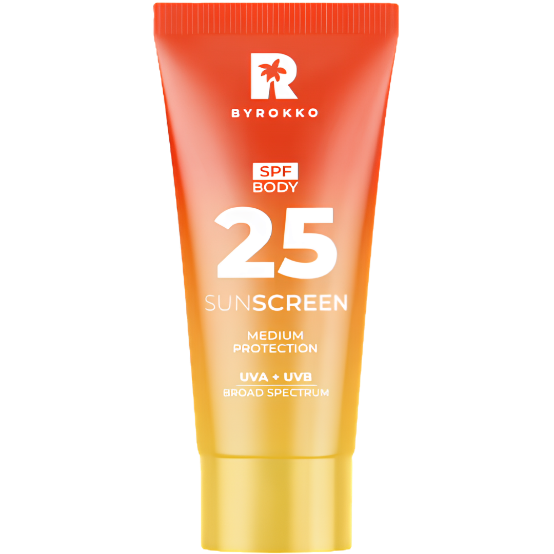 BYROKKO Shine Brown saules aizsarglīdzeklis ar SPF25 150ml