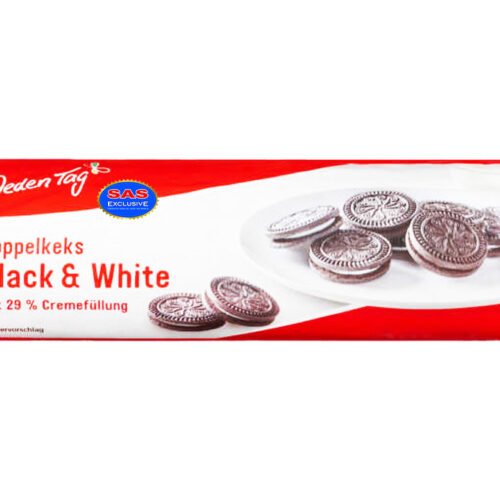 JEDEN TAG Doppelkeks Black and White sviestmaižu cepumi 176g