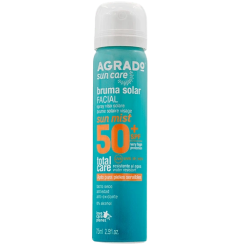 AGRADO Facial saules aizsarglīdzeklis - sprejs sejas ādai ar SPF50 75ml